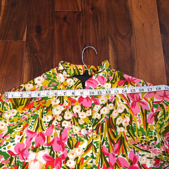 Women's Vintage Night Gown Robe House Duster Handmade Floral Button Up - Picture 10 of 12